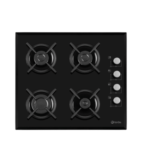 Cubierta a Gas Vidrio Templado Negro 60 Cm AirOn