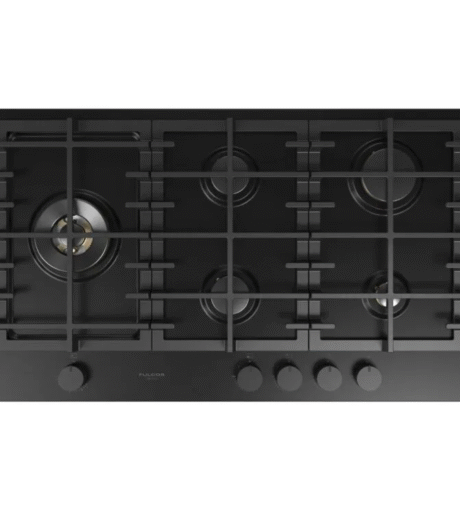 Cubierta a Gas Fulgor Milano 90 cm Cristal Negro