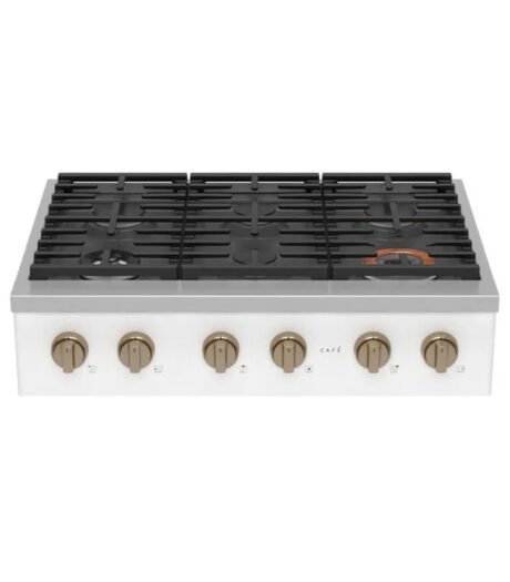 Cubierta a Gas Profesional Café 90 cm Blanca