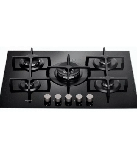 Cubierta a Gas 73 cm Vitrocerámica Negro – Whirlpool